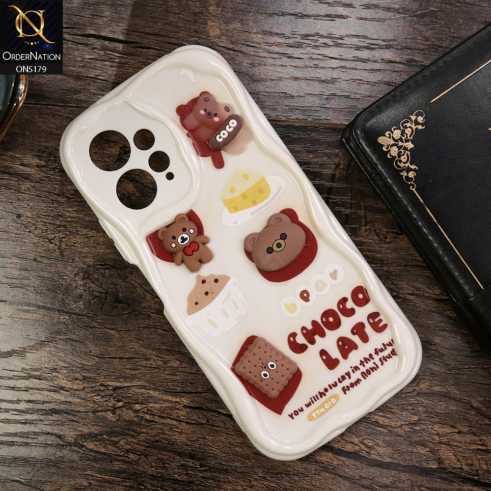 Xiaomi Redmi Note 12 4G Cover - Design 2 - Cute 3D Cartoon Soft Silicon Helix Soft Borders Camera Protection Case