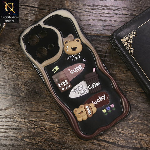 Oppo F21 Pro 4G Cover - Design 1 - Cute 3D Cartoon Soft Silicon Helix Soft Borders Camera Protection Case