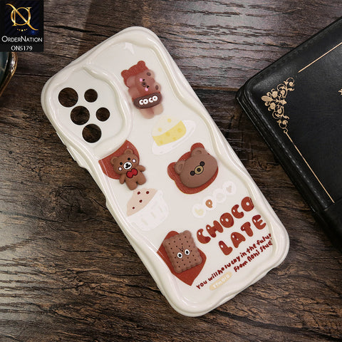 Samsung Galaxy A13 Cover - Design 2 - Cute 3D Cartoon Soft Silicon Helix Soft Borders Camera Protection Case