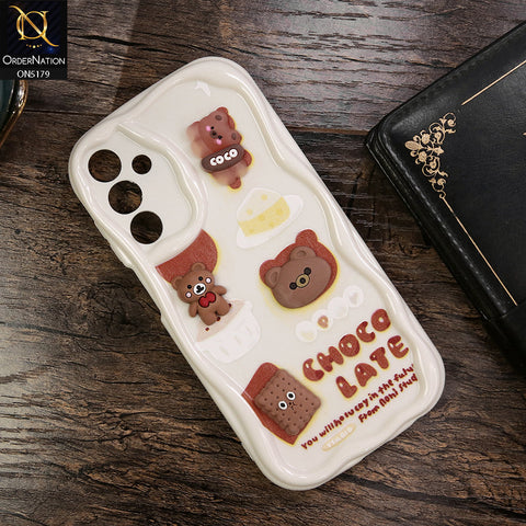 Samsung Galaxy A35 Cover - Design 2 - Cute 3D Cartoon Soft Silicon Helix Soft Borders Camera Protection Case