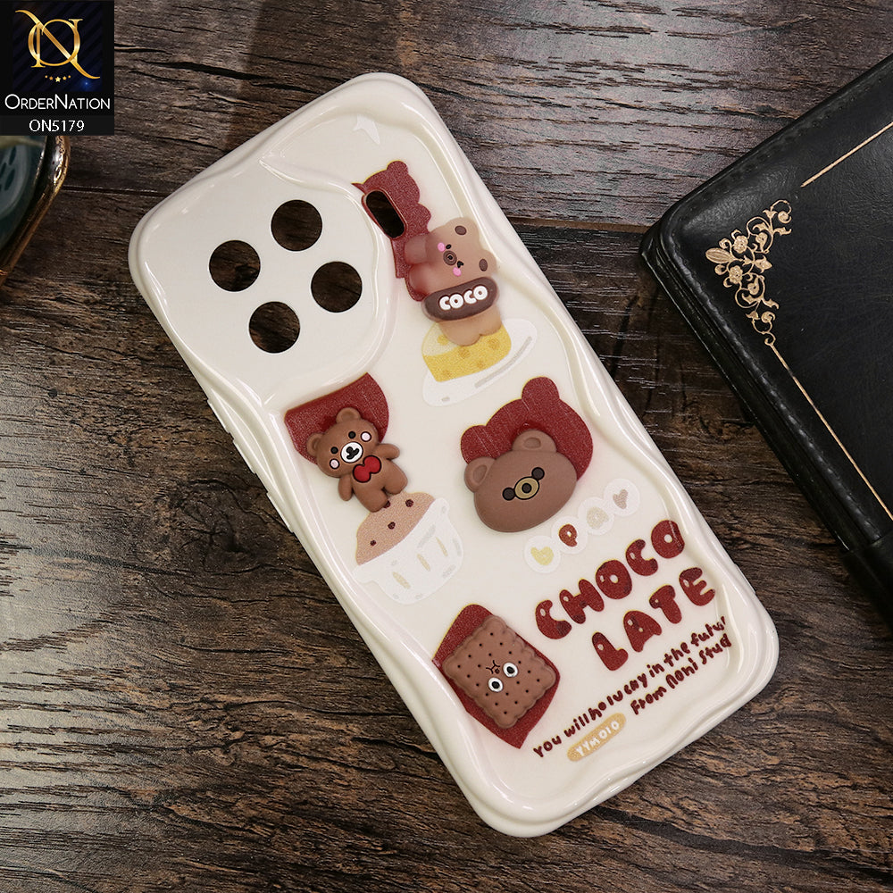 Tecno Spark 20 Pro Plus Cover - Design 2 - Cute 3D Cartoon Soft Silicon Helix Soft Borders Camera Protection Case