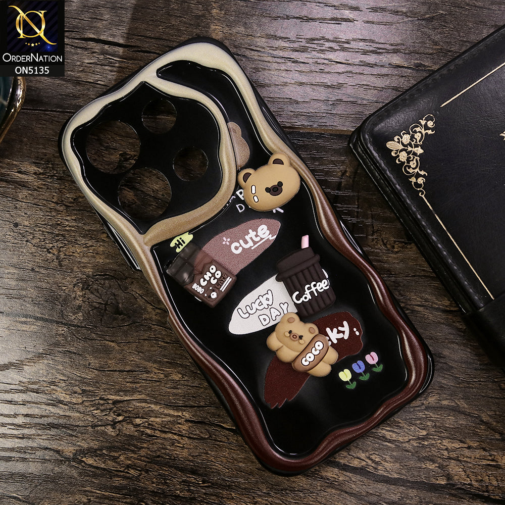 Tecno Spark Go 2023 Cover - Design 1 - Cute 3D Cartoon Soft Silicon Helix Soft Borders Camera Protection Case