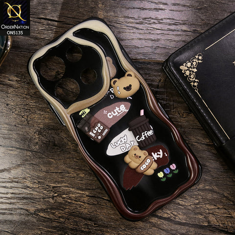 Tecno Spark Go 2023 Cover - Design 1 - Cute 3D Cartoon Soft Silicon Helix Soft Borders Camera Protection Case