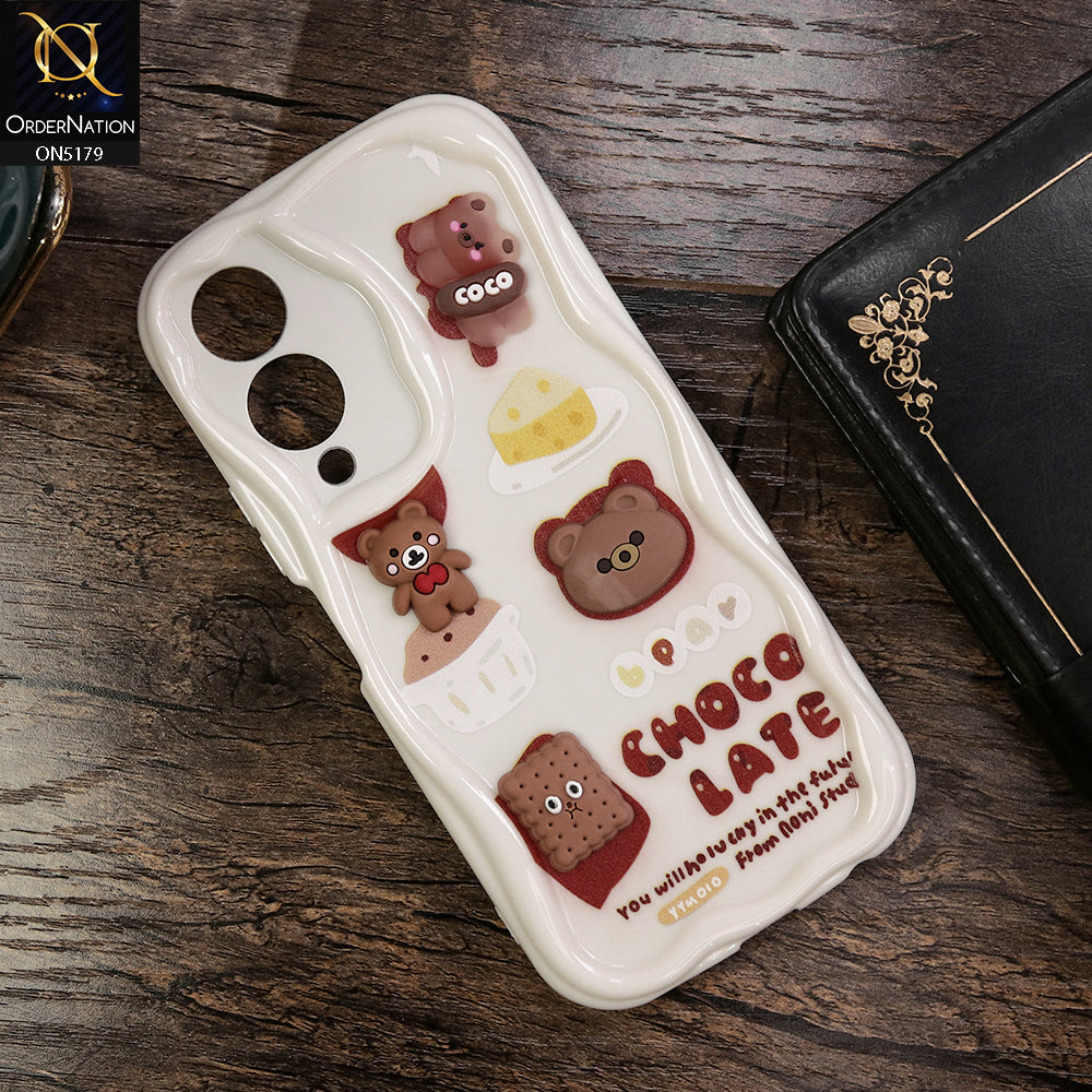 Vivo Y17s Cover - Design 2 - Cute 3D Cartoon Soft Silicon Helix Soft Borders Camera Protection Case