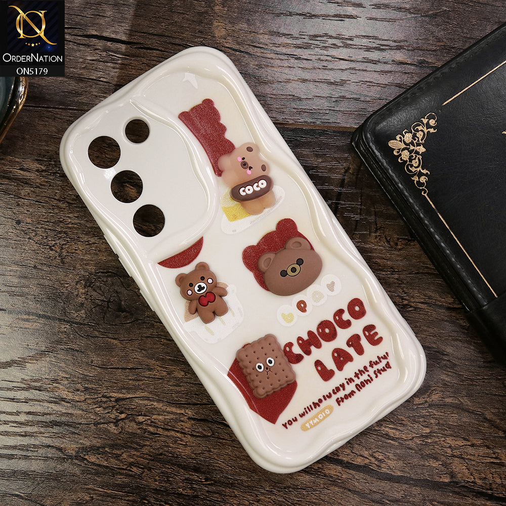 Vivo Y100 4G Cover - Design 2 - Cute 3D Cartoon Soft Silicon Helix Soft Borders Camera Protection Case