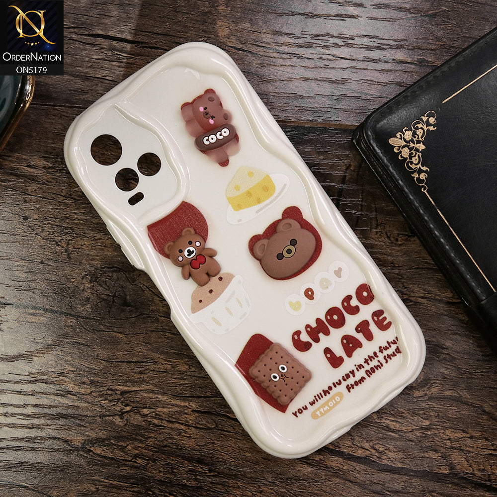 Vivo Y33t Cover - Design 2 - Cute 3D Cartoon Soft Silicon Helix Soft Borders Camera Protection Case