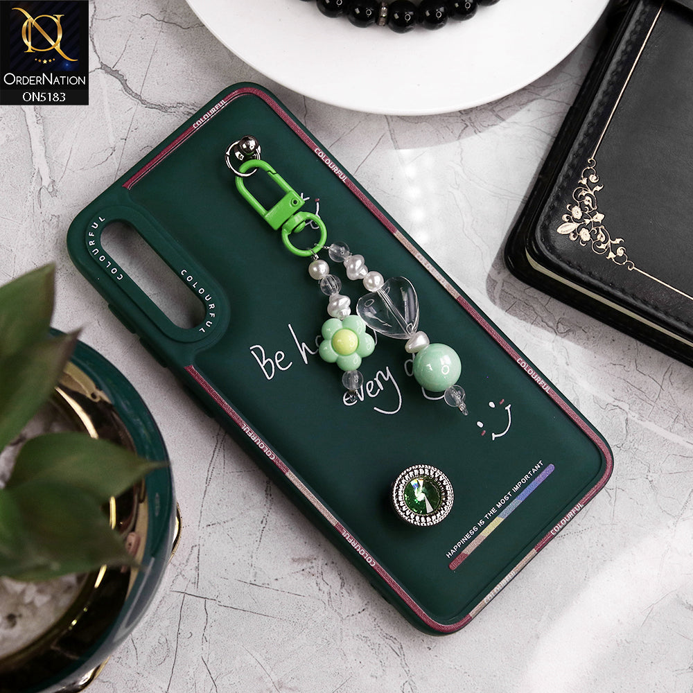 Samsung Galaxy A50s Cover - Green - New Colorful Candy Colors Happiness Series Soft Protective Case