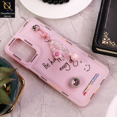 Oppo A16 Cover - Pink - New Colorful Candy Colors Happiness Series Soft Protective Case