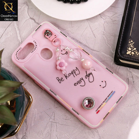 Oppo A11k Cover - Pink - New Colorful Candy Colors Happiness Series Soft Protective Case