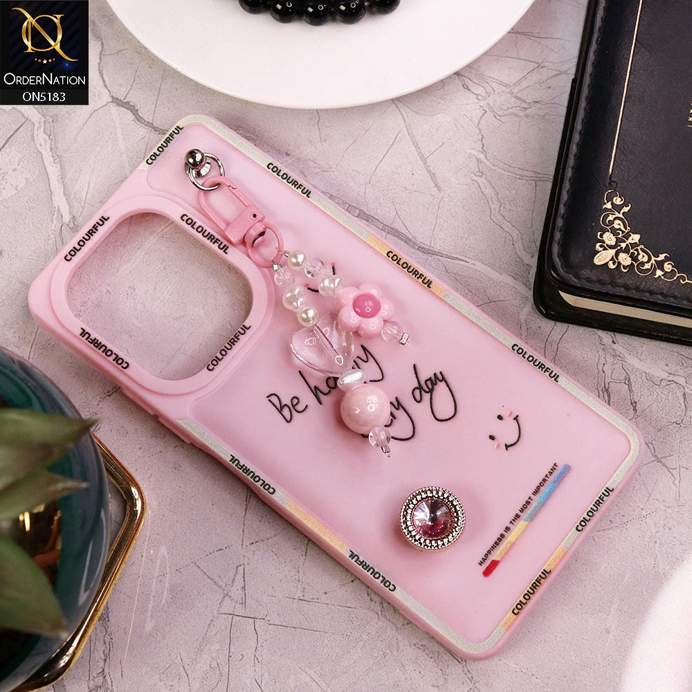Tecno Camon 20 Pro Cover - Pink - New Colorful Candy Colors Happiness Series Soft Protective Case