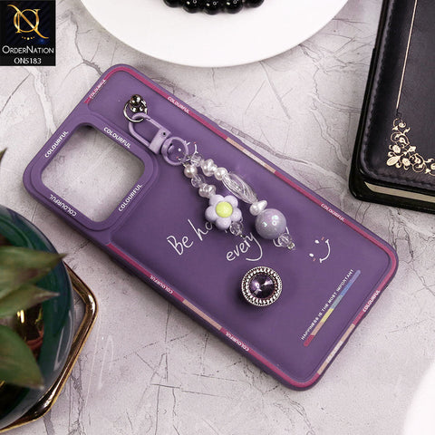 Oppo A94 Cover - Purple - New Colorful Candy Colors Happiness Series Soft Protective Case