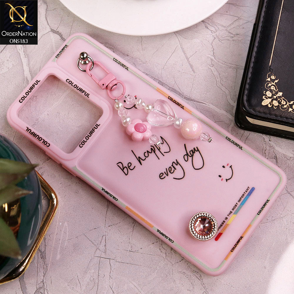 Infinix Hot 30 Cover - Pink - New Colorful Candy Colors Happiness Series Soft Protective Case