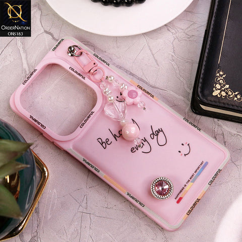 Infinix Hot 40 Pro Cover - Pink - New Colorful Candy Colors Happiness Series Soft Protective Case