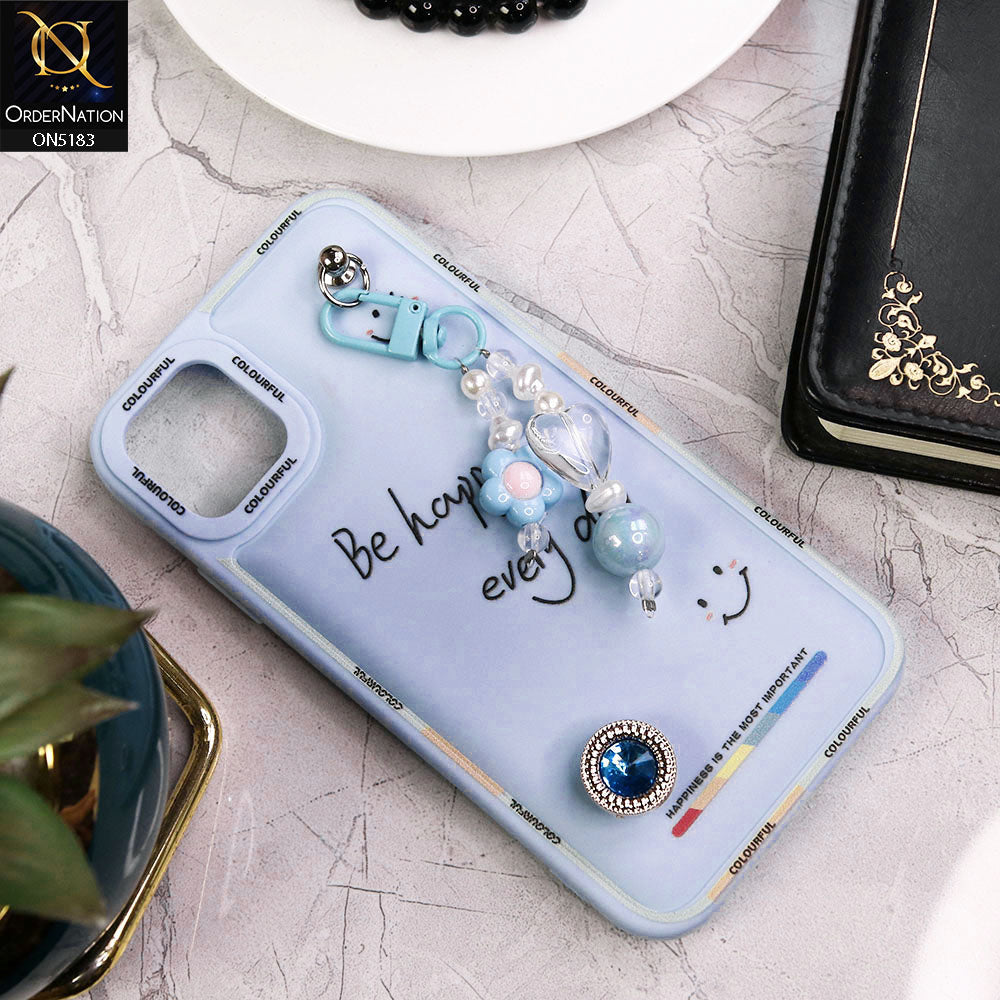 iPhone 11 Cover - Blue - New Colorful Candy Colors Happiness Series Soft Protective Case