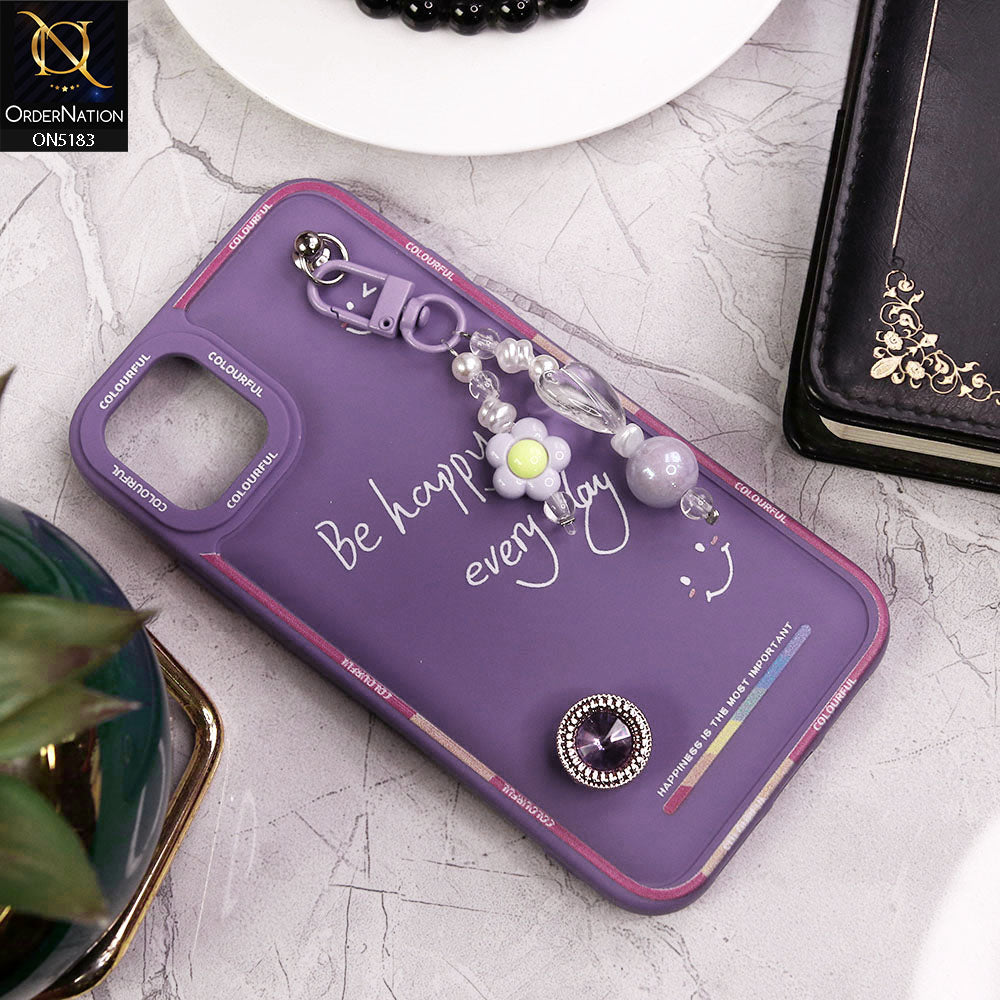 iPhone 11 Cover - Purple - New Colorful Candy Colors Happiness Series Soft Protective Case