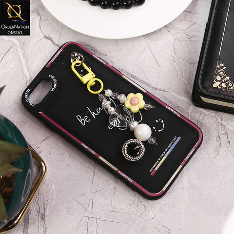 iPhone 8 / 7 Cover - Black - New Colorful Candy Colors Happiness Series Soft Protective Case