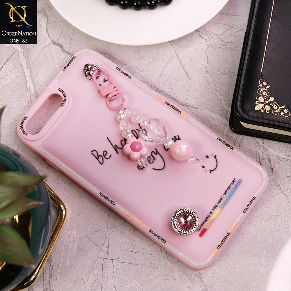iPhone 8 Plus / 7 Plus Cover - Pink - New Colorful Candy Colors Happiness Series Soft Protective Case