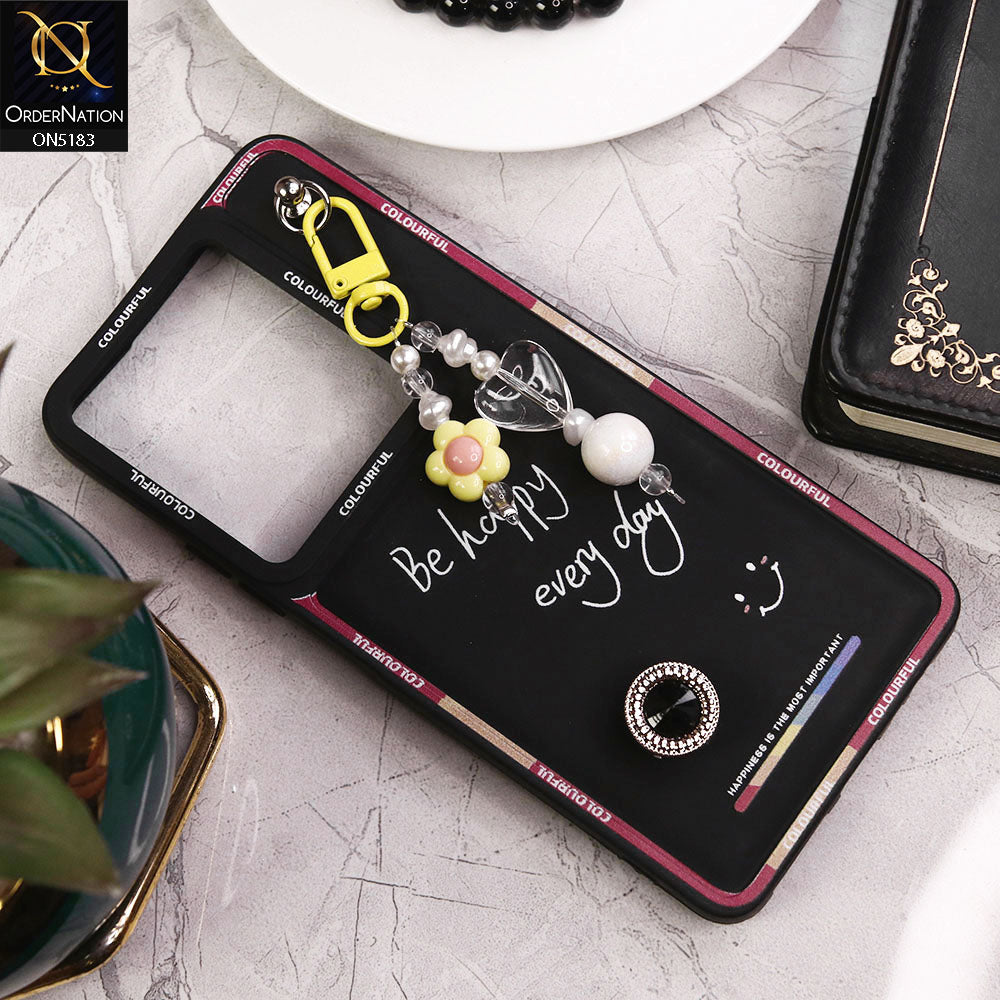 Infinix Note 30 Cover - Black - New Colorful Candy Colors Happiness Series Soft Protective Case