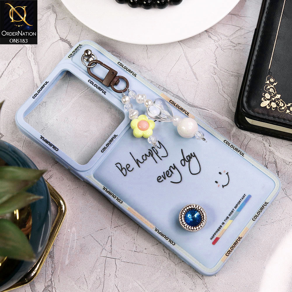 Infinix Note 30 Cover - Blue - New Colorful Candy Colors Happiness Series Soft Protective Case