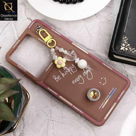 Infinix Note 30 Cover - Brown - New Colorful Candy Colors Happiness Series Soft Protective Case