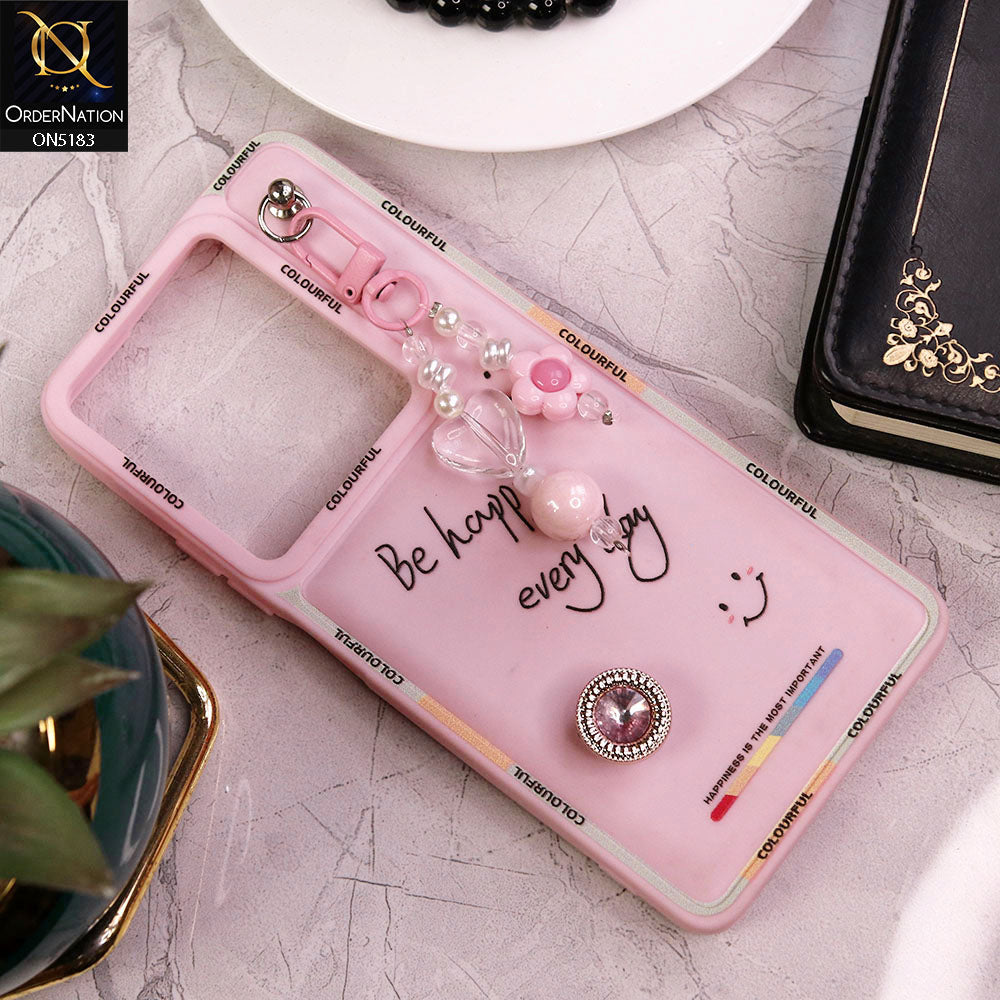 Infinix Note 30 Cover - Pink - New Colorful Candy Colors Happiness Series Soft Protective Case