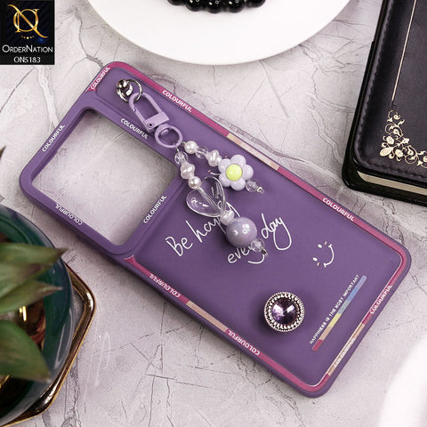 Infinix Note 30 Cover - Purple - New Colorful Candy Colors Happiness Series Soft Protective Case