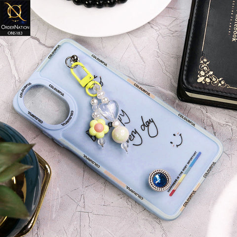 Oppo A18 Cover - Blue - New Colorful Candy Colors Happiness Series Soft Protective Case