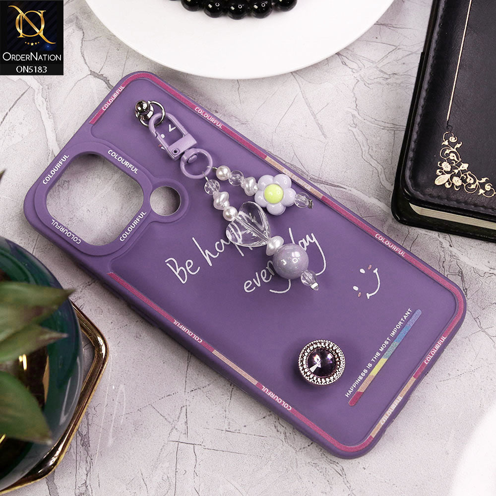 Xiaomi Redmi A2 Cover - Purple - New Colorful Candy Colors Happiness Series Soft Protective Case