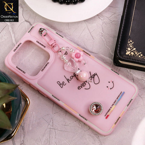 Xiaomi Redmi 10C Cover - Pink - New Colorful Candy Colors Happiness Series Soft Protective Case
