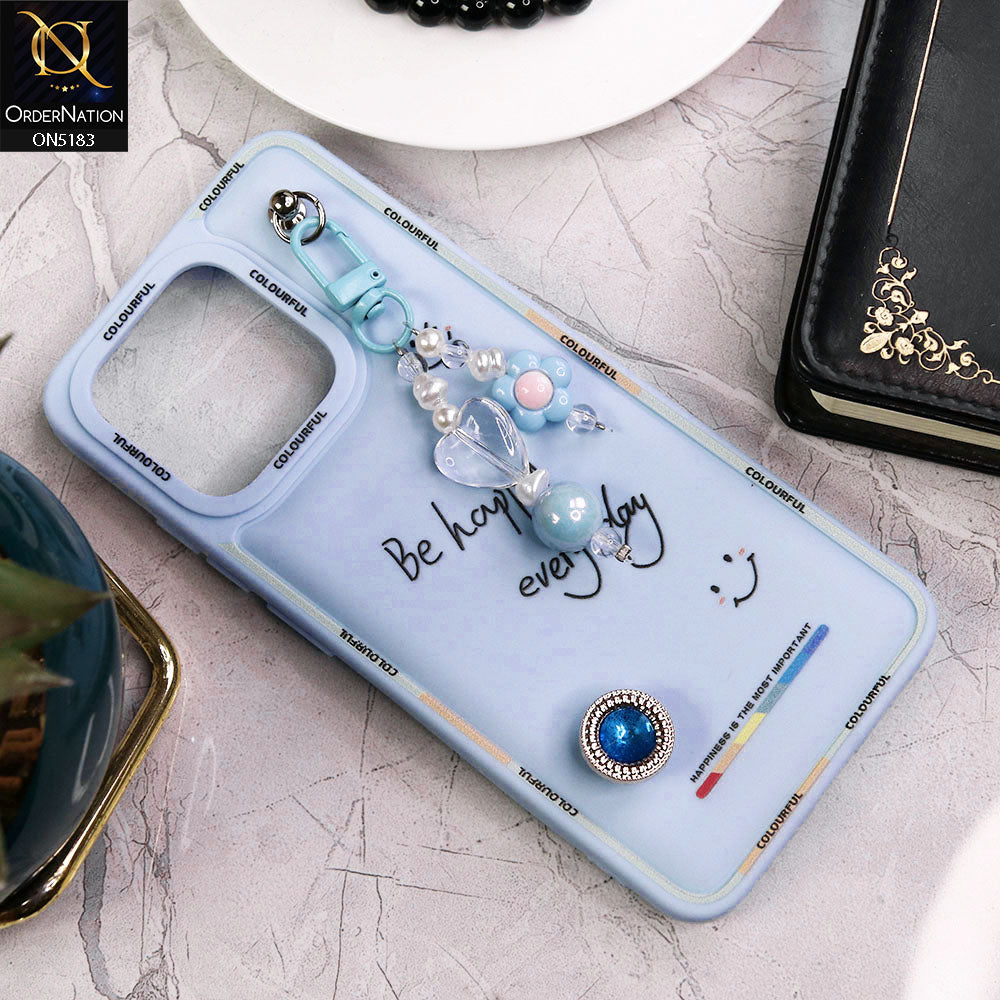 Xiaomi Redmi 12C Cover - Blue - New Colorful Candy Colors Happiness Series Soft Protective Case