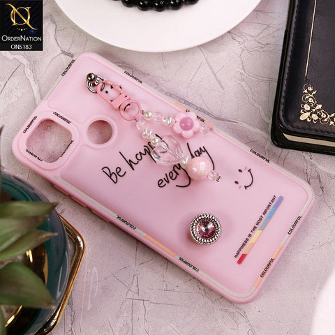 Xiaomi Redmi 10A Cover - Pink - New Colorful Candy Colors Happiness Series Soft Protective Case
