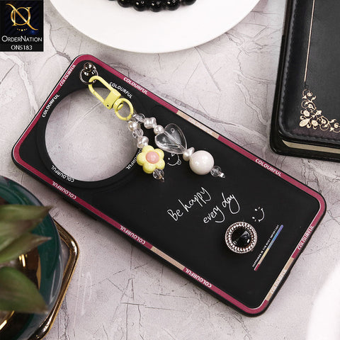 Xiaomi Redmi A3 Cover - Black - New Colorful Candy Colors Happiness Series Soft Protective Case