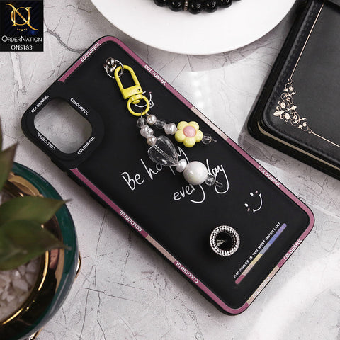 Samsung Galaxy A05 Cover - Black - New Colorful Candy Colors Happiness Series Soft Protective Case