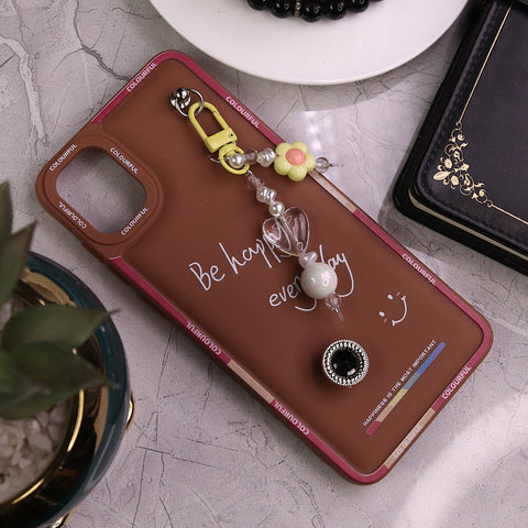 Samsung Galaxy A05 Cover - Brown - New Colorful Candy Colors Happiness Series Soft Protective Case