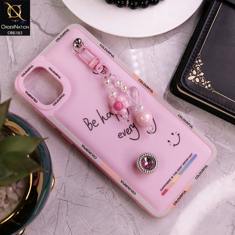 Samsung Galaxy A05 Cover - Pink - New Colorful Candy Colors Happiness Series Soft Protective Case