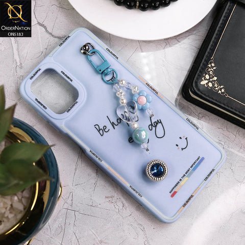 Samsung Galaxy A12 Nacho Cover - Blue - New Colorful Candy Colors Happiness Series Soft Protective Case