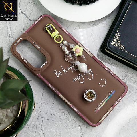 Samsung Galaxy A15 5G Cover - Brown - New Colorful Candy Colors Happiness Series Soft Protective Case