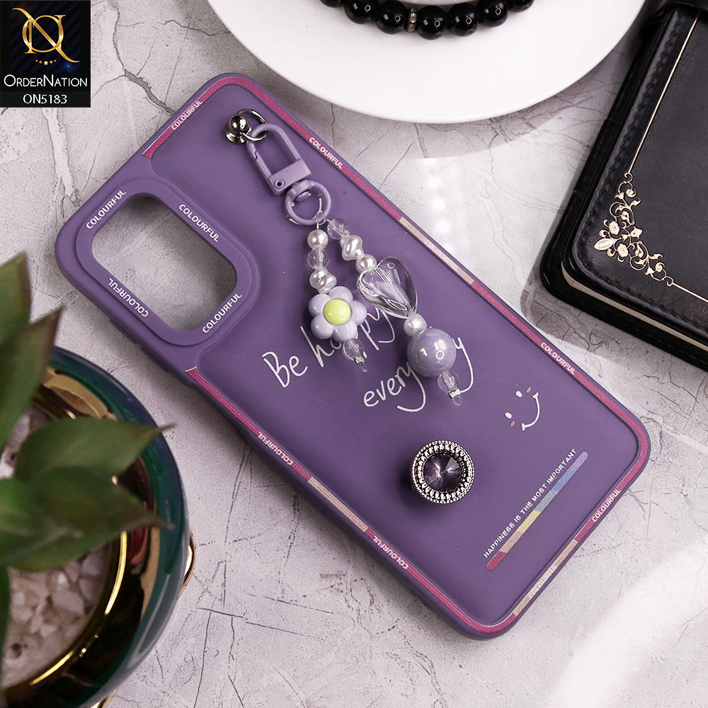 Samsung Galaxy A23 5G Cover - Purple - New Colorful Candy Colors Happiness Series Soft Protective Case
