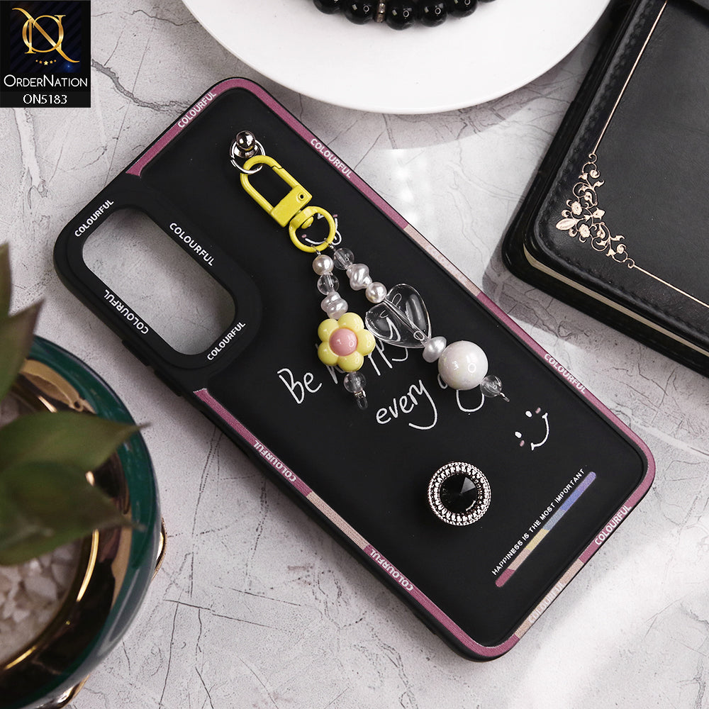 Samsung Galaxy A24 4G Cover - Black - New Colorful Candy Colors Happiness Series Soft Protective Case