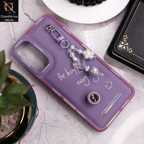 Samsung Galaxy A24 4G Cover - Purple - New Colorful Candy Colors Happiness Series Soft Protective Case