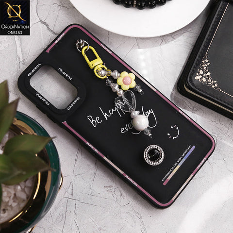 Samsung Galaxy A52 Cover - Black - New Colorful Candy Colors Happiness Series Soft Protective Case