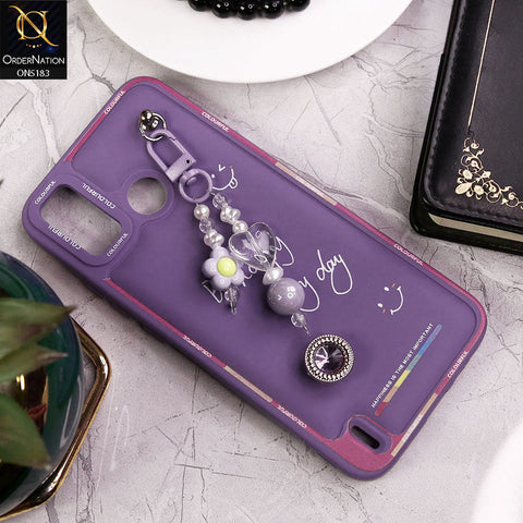 Tecno Spark Go 2020 Cover - Purple - New Colorful Candy Colors Happiness Series Soft Protective Case