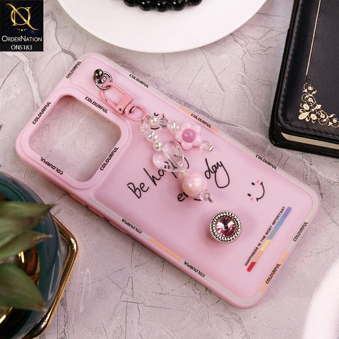 Tecno Spark 8C Cover - Pink - New Colorful Candy Colors Happiness Series Soft Protective Case