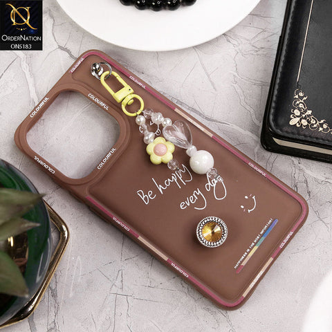 Tecno Pop 7 Cover - Brown - New Colorful Candy Colors Happiness Series Soft Protective Case