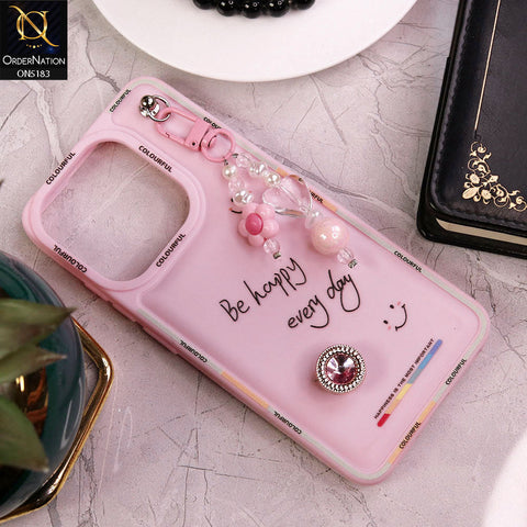 Tecno Pop 7 Cover - Pink - New Colorful Candy Colors Happiness Series Soft Protective Case