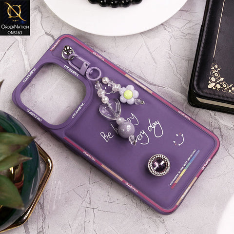 Tecno Pop 7 Cover - Purple - New Colorful Candy Colors Happiness Series Soft Protective Case