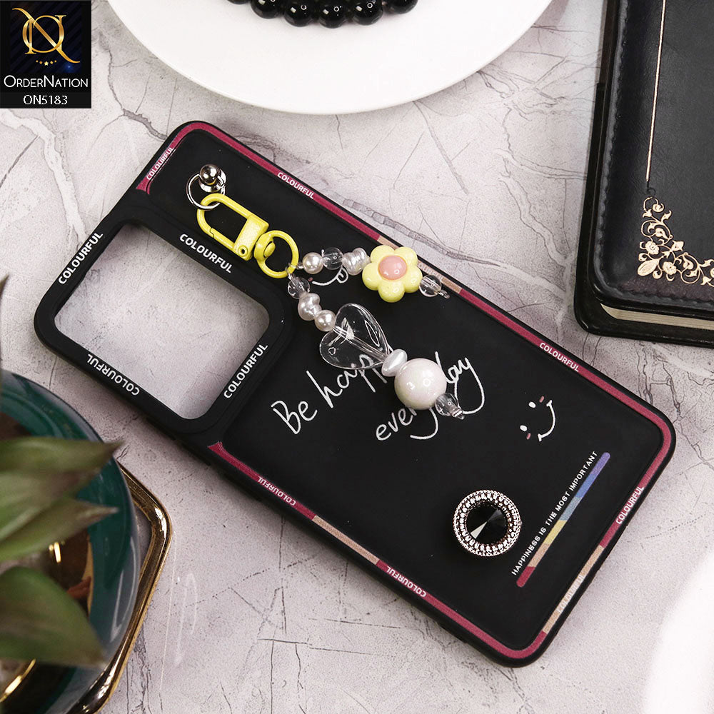 Vivo S16e Cover - Black - New Colorful Candy Colors Happiness Series Soft Protective Case