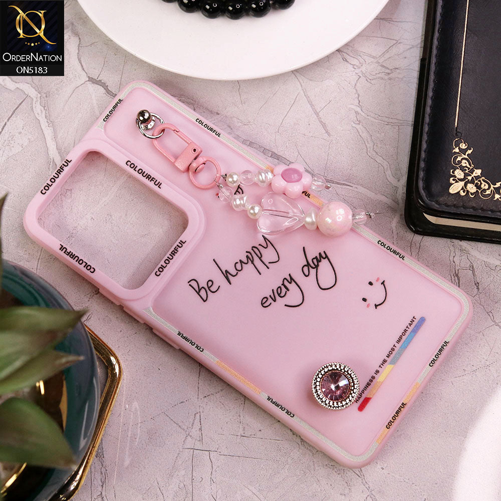 Vivo S16e Cover - Pink - New Colorful Candy Colors Happiness Series Soft Protective Case