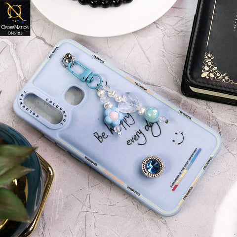 vivo Y11 (2019) Cover - Blue - New Colorful Candy Colors Happiness Series Soft Protective Case