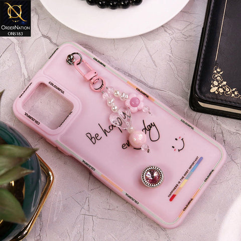 Vivo Y21t Cover - Pink - New Colorful Candy Colors Happiness Series Soft Protective Case